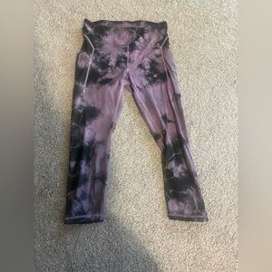 lululemon athletica Tie-Dye Leggings - Purple and Black